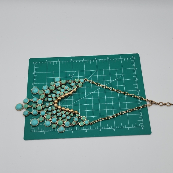 Lucky Brand Gold and Turquoise Necklace - Picture 11 of 13